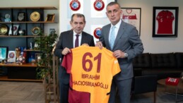 Galatasaray Başkanı Dursun Özbek’ten TFF Başkanı Hacıosmanoğlu’na ziyaret