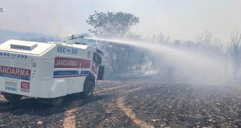 Jandarma teşkilatı, yangınla mücadelede imkânlarını seferber etti