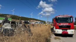 Bandırma’da kamyon şarampole uçtu: 1 kişi yaralandı