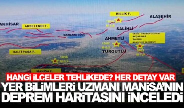 Yer bilimleri uzmanı Manisa’nın deprem haritasını inceledi