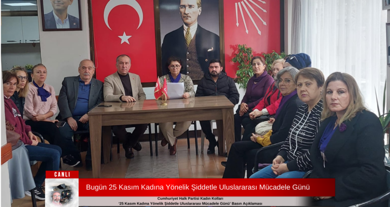 Bugün 25 Kasım Kadına Yönelik Şiddetle Uluslararası Mücadele Günü