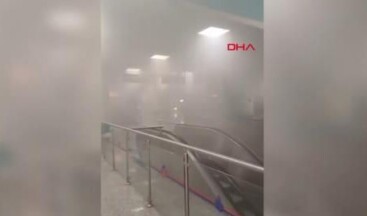 Yenikapı metro istasyonunda yangın