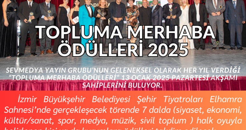 Topluma Merhaba Ödülleri sahiplerini buluyor