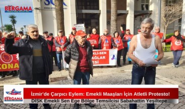 İzmir’de Çarpıcı Eylem: Emekli Maaşları İçin Atletli Protesto!