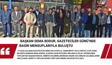 Başkan Sema Bodur, Gazeteciler Günü’nde Basın Mensuplarıyla Buluştu