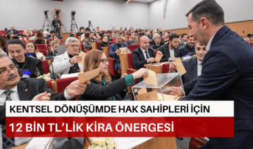 Kentsel dönüşümde hak sahipleri için 12 bin TL’lik kira önergesi