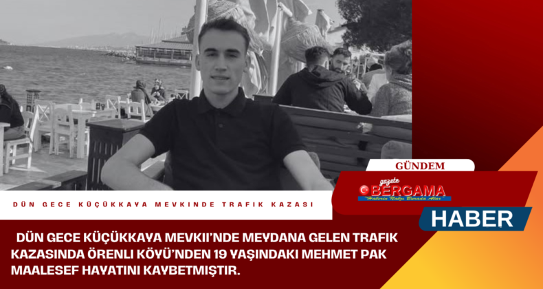 Dün gece Küçükkaya Mevkinde Trafik Kazası…!