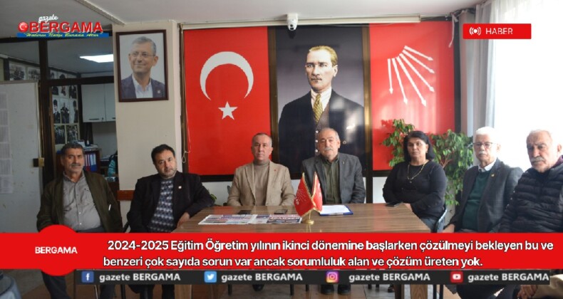 Eğitim sisteminde devam eden sorunlarla ilgili, İlçe Eğitim Sekreterimiz Yüksel GÖK eş zamanlı basın açıklamasını paylaştı.